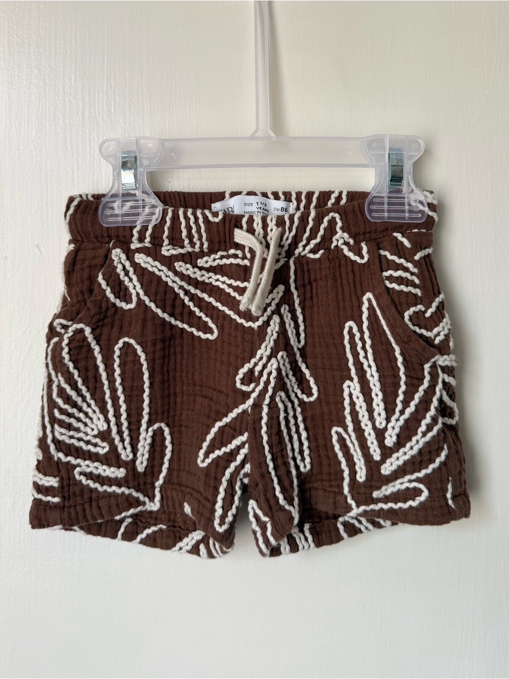 Zara textured shorts